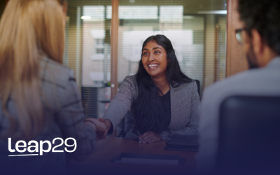 A person at an interview