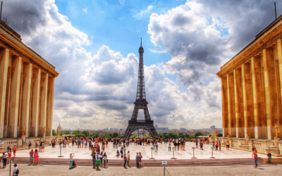 France Eiffel Tower and Skyline
