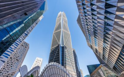Riyadh,Skyline,Kafd,King,Abdullah,Financial,District,Skyscrapers,Buildings,In