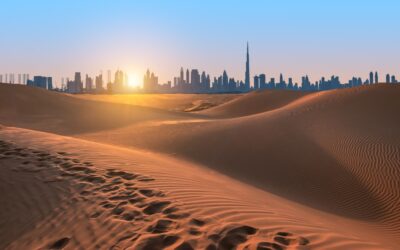 Dubai,Desert,At,Sunset,,United,Arab,Emirates.