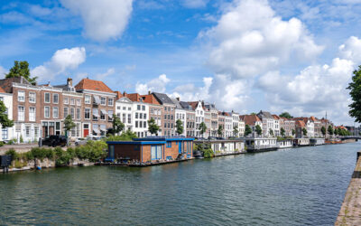 Canal in Middelburg, Zeeland, the Netherlands
