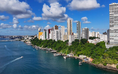 All Saints Bay In Salvador, Bahia Brazil.