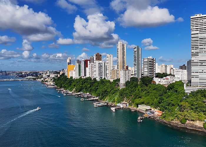 All Saints Bay In Salvador, Bahia Brazil.