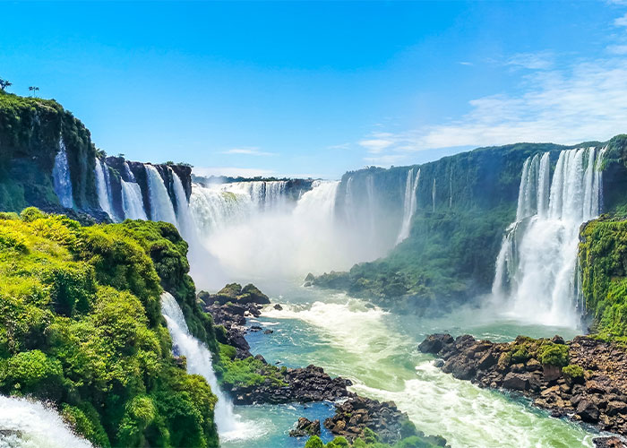 Fos do Iguacu Iguazu Falls waterfall in Misiones, Argentina